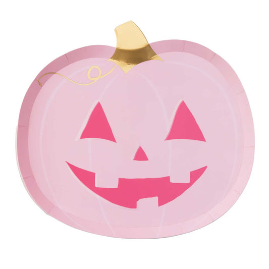 PINK JACK-O-LANTERN PLATES