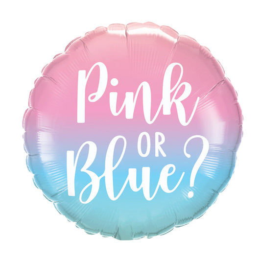 PINK OR BLUE FOIL BALLOON