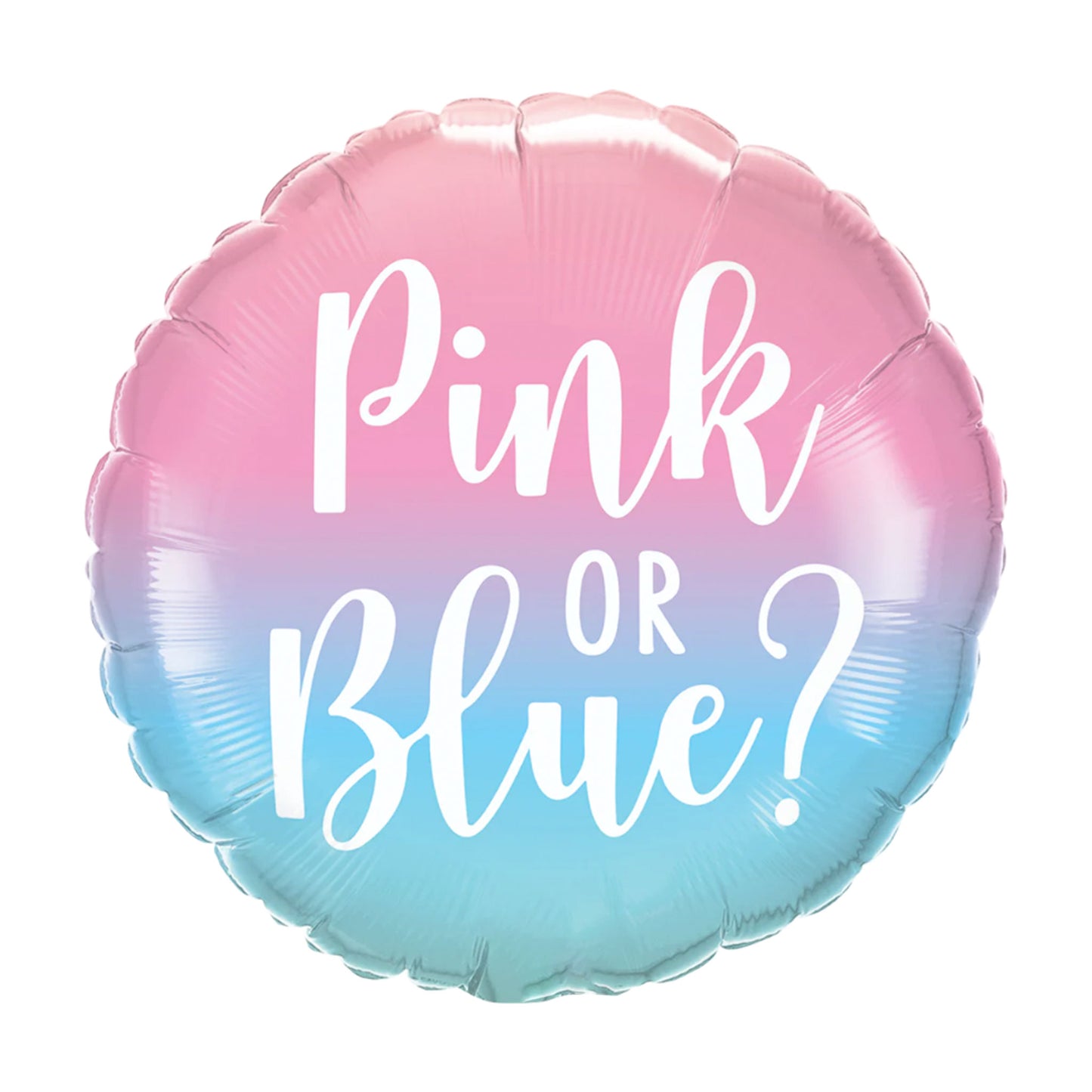 PINK OR BLUE FOIL BALLOON