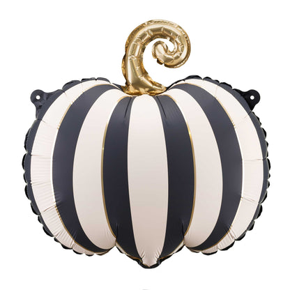 MATTE STRIPED PUMPKIN FOIL BALLOON