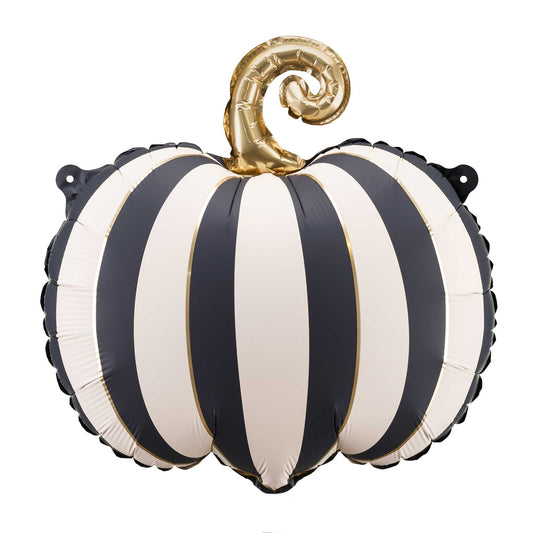 MATTE STRIPED PUMPKIN FOIL BALLOON