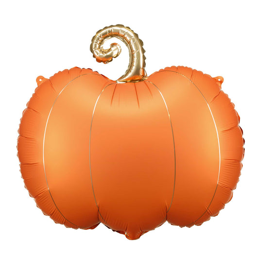 MATTE ORANGE PUMPKIN FOIL BALLOON