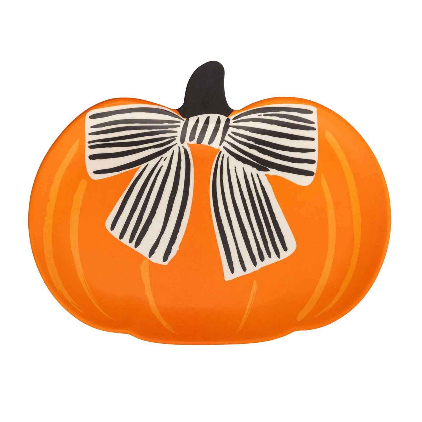 BOW PUMPKIN PLATES