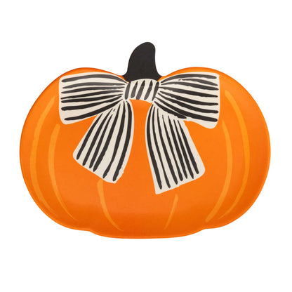 BOW PUMPKIN PLATES