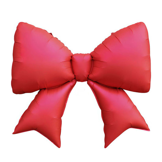 RED BOW FOIL BALLOON