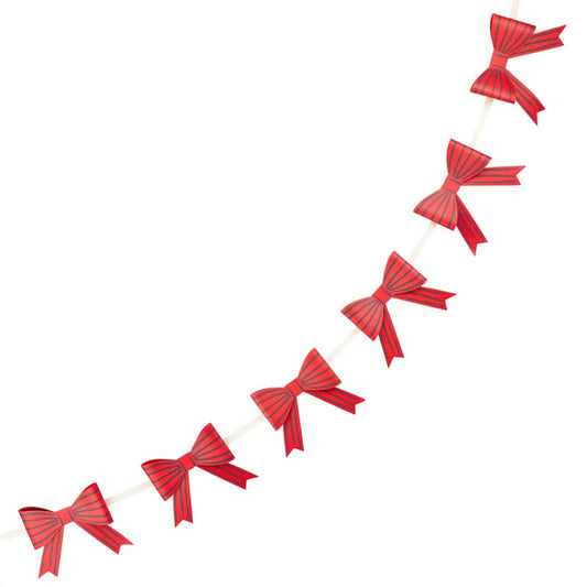 RED BOW GARLAND