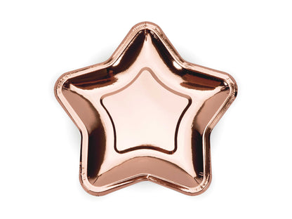 ROSE GOLD STAR PLATES