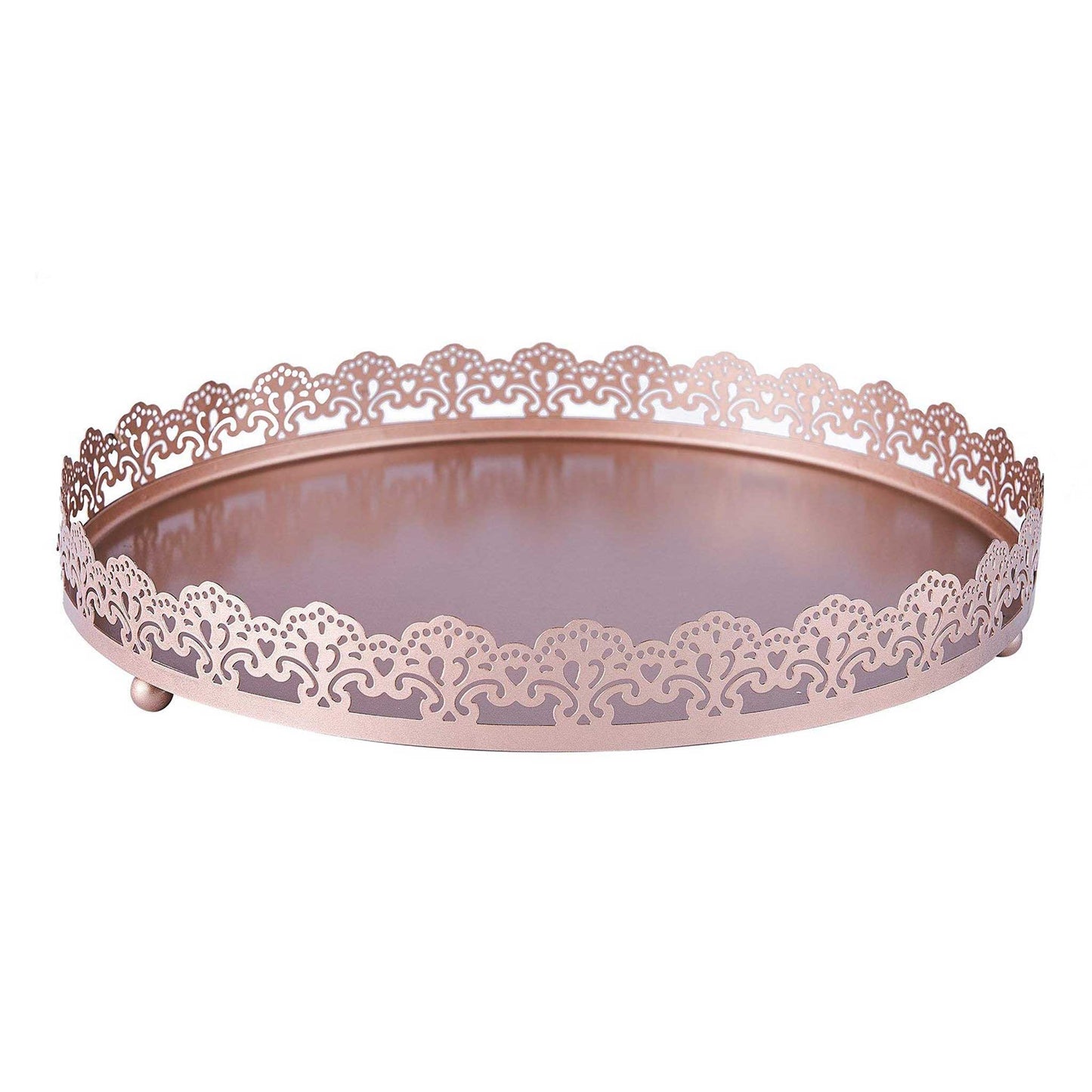 ROSE GOLD ROUND TRAY