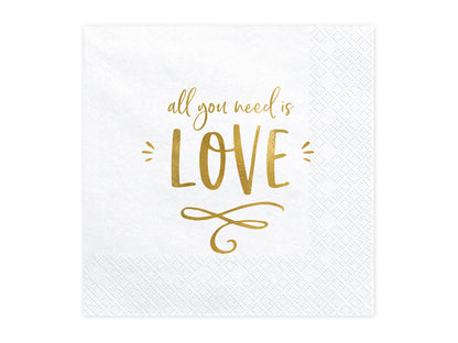 ALL YOU NEED IS LOVE NAPKIN