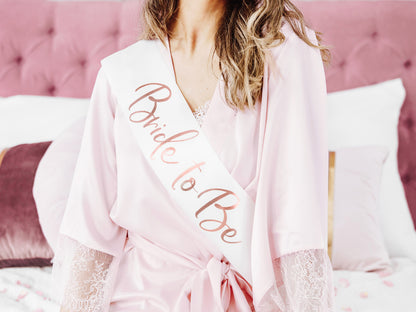 BRIDE TO BE SASH