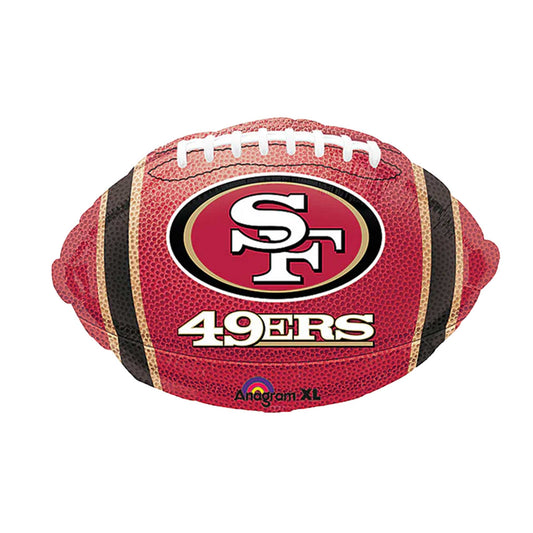 SAN FRANCISCO 49ERS FOOTBALL FOIL BALLOON