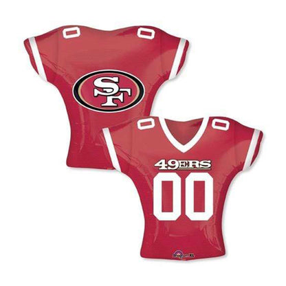SAN FRANCISCO 49ERS JERSEY FOIL BALLOON