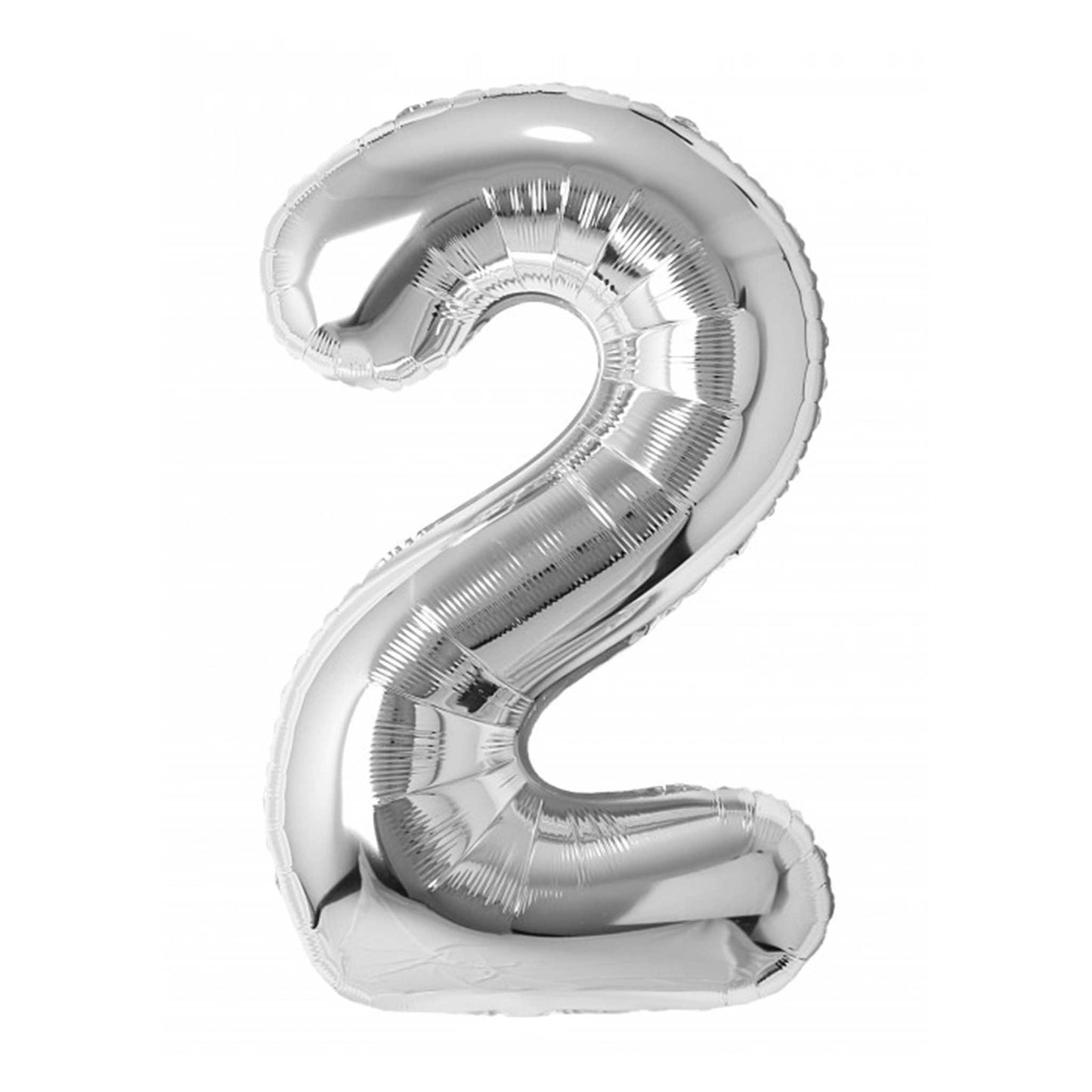 SILVER NUMBER BALLOONS