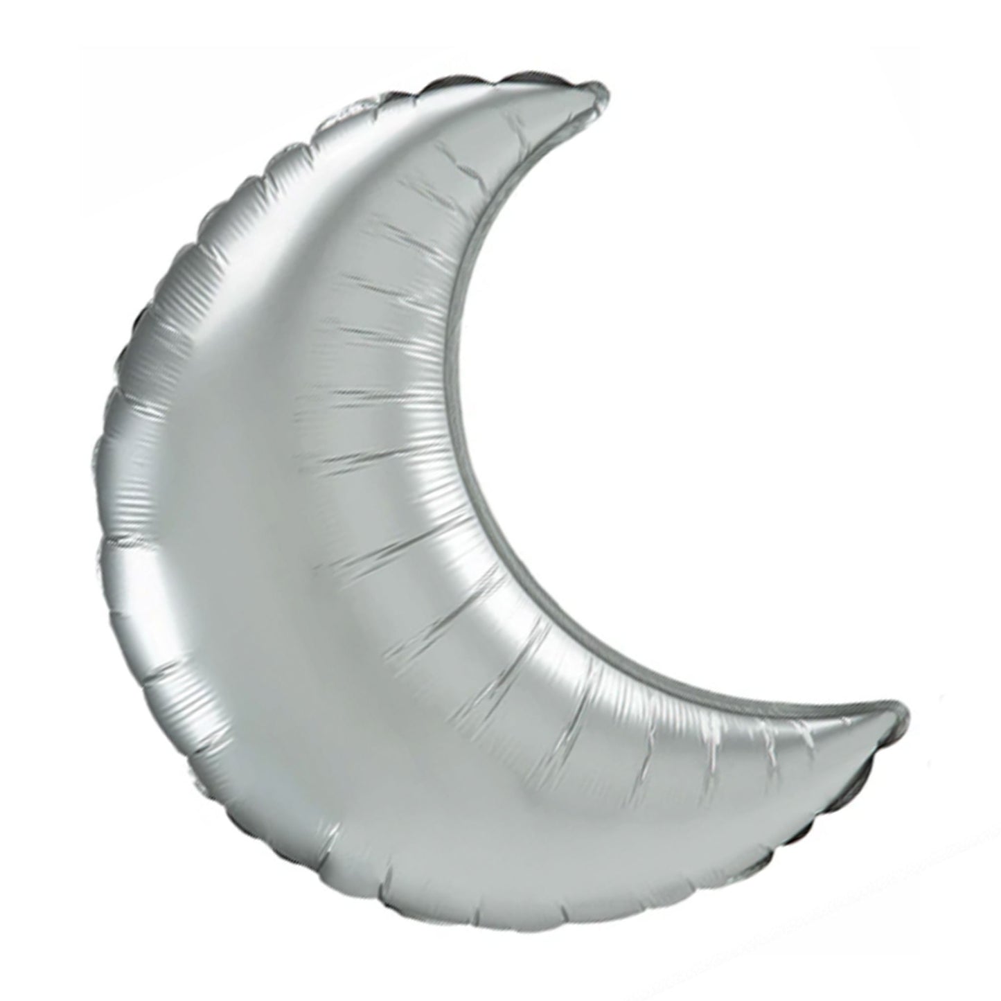PLATINUM CRESCENT MOON FOIL BALLOON