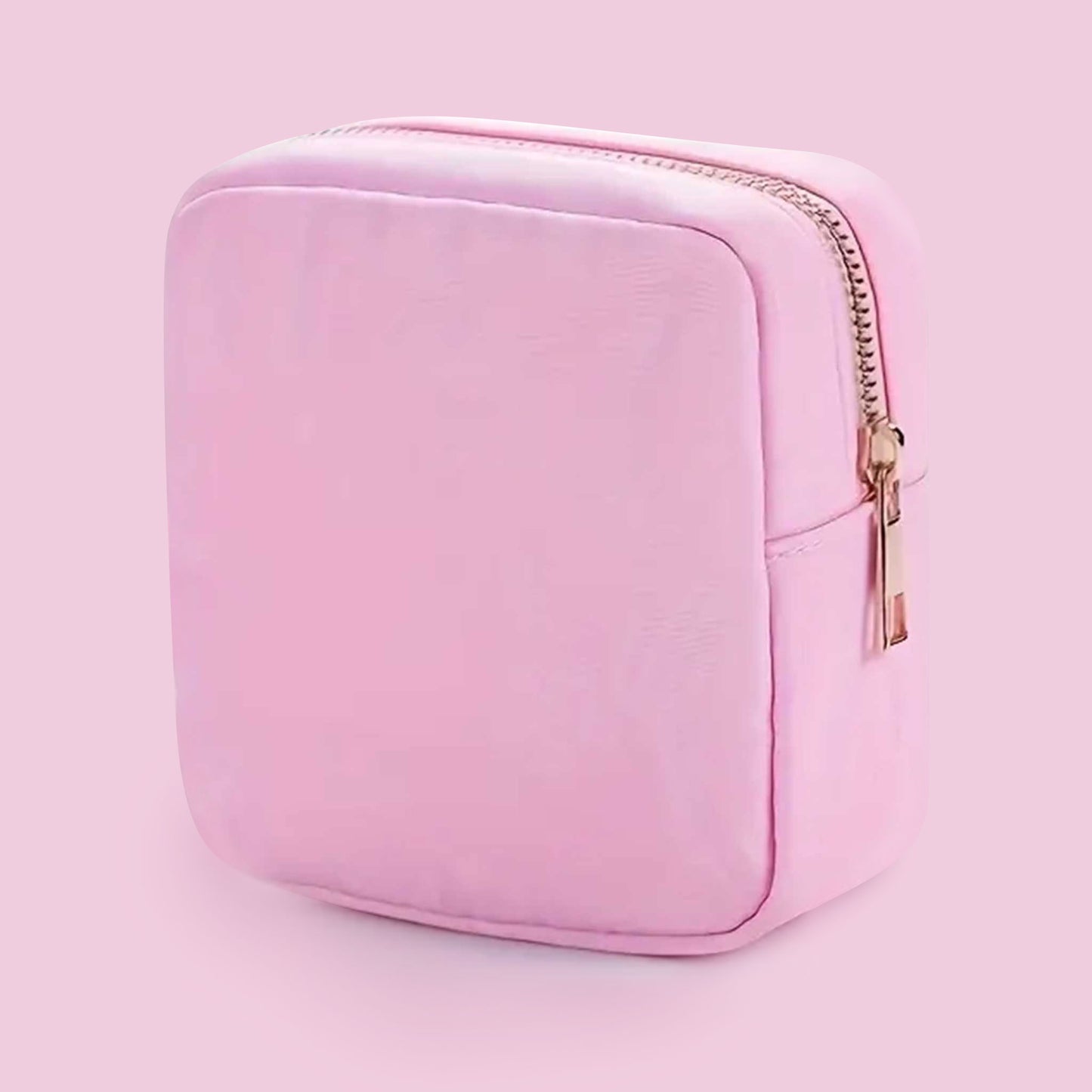 BABY PINK NYLON POUCH