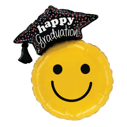 SMILEY GRAD FOIL BALLOON