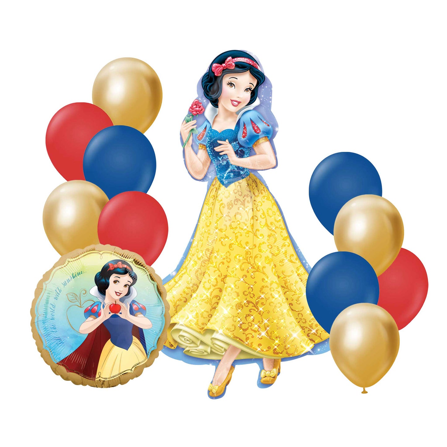 SNOW WHITE HELIUM BALLOON BOUQUET