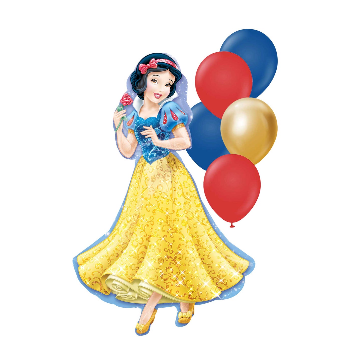 SNOW WHITE HELIUM BALLOON BOUQUET