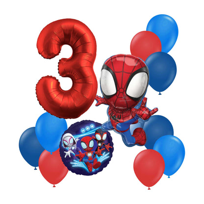 SPIDEY + FRIENDS HELIUM BALLOON BOUQUET
