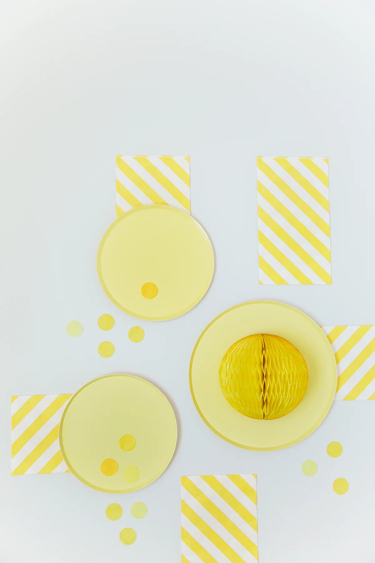 YELLOW STRIPED NAPKINS