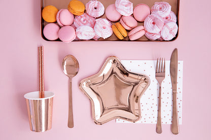 ROSE GOLD STAR PLATES