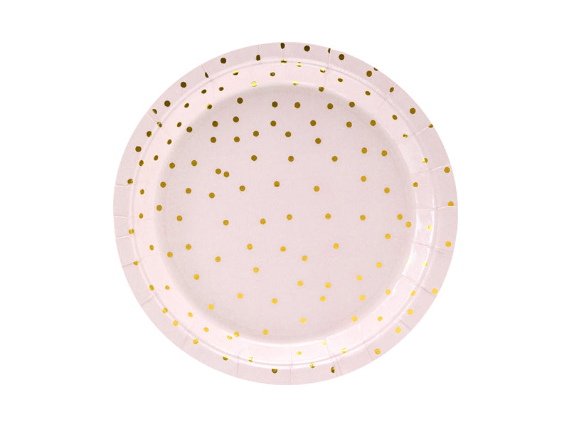 PINK POLKA DOT PLATES