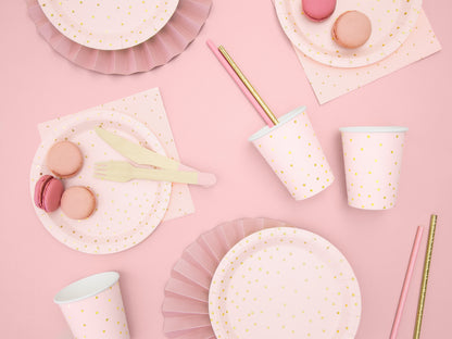 PINK POLKA DOT PLATES