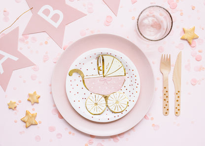 PINK POLKA DOT PLATES