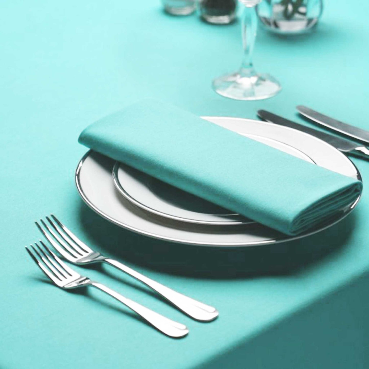 TURQUOISE TABLECLOTH