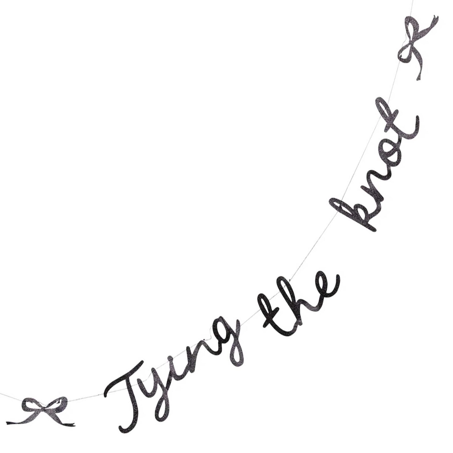 TYING THE KNOT GLITTER BANNER