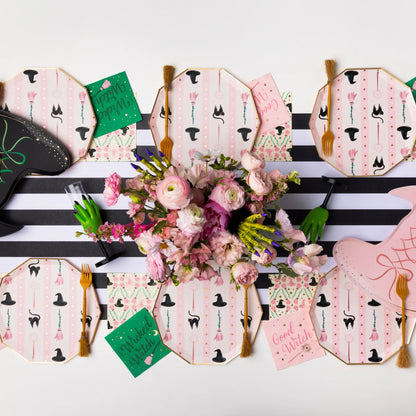WITCH HAT + BROOM PLATES