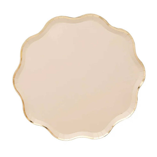 WAVY CHAMPAGNE PLATES