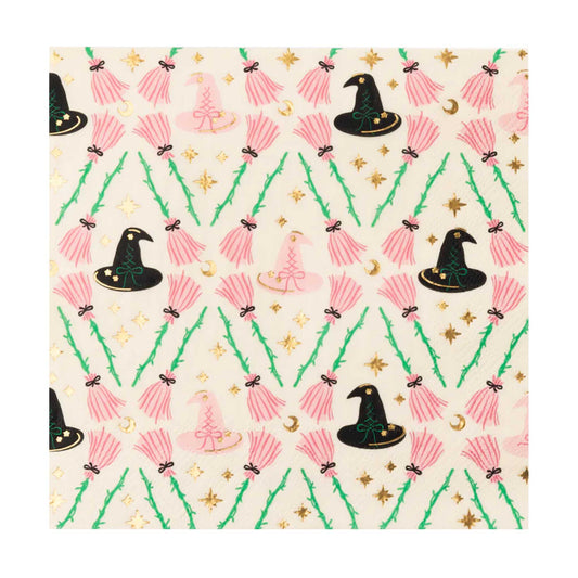 WITCH HAT + BROOM NAPKINS