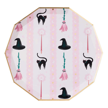 WITCH HAT + BROOM PLATES