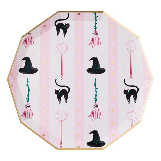 WITCH HAT + BROOM PLATES