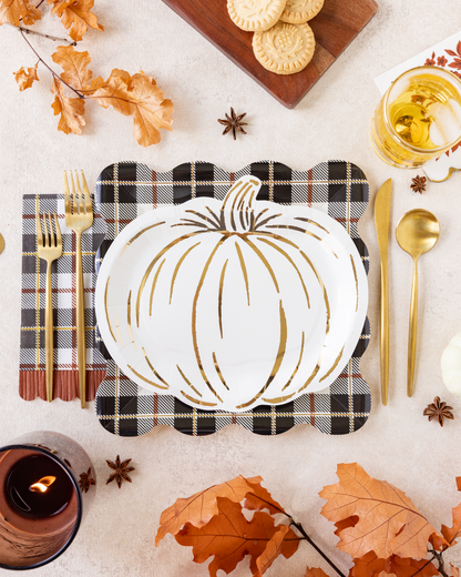 CREAM PUMPKIN PLATES