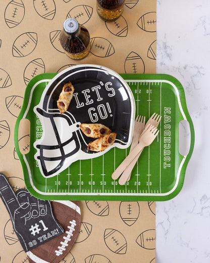 FOOTBALL KRAFT TABLE RUNNER
