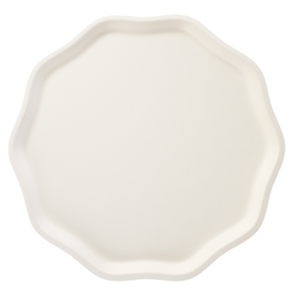 CREAM COMPOSTABLE PLATES