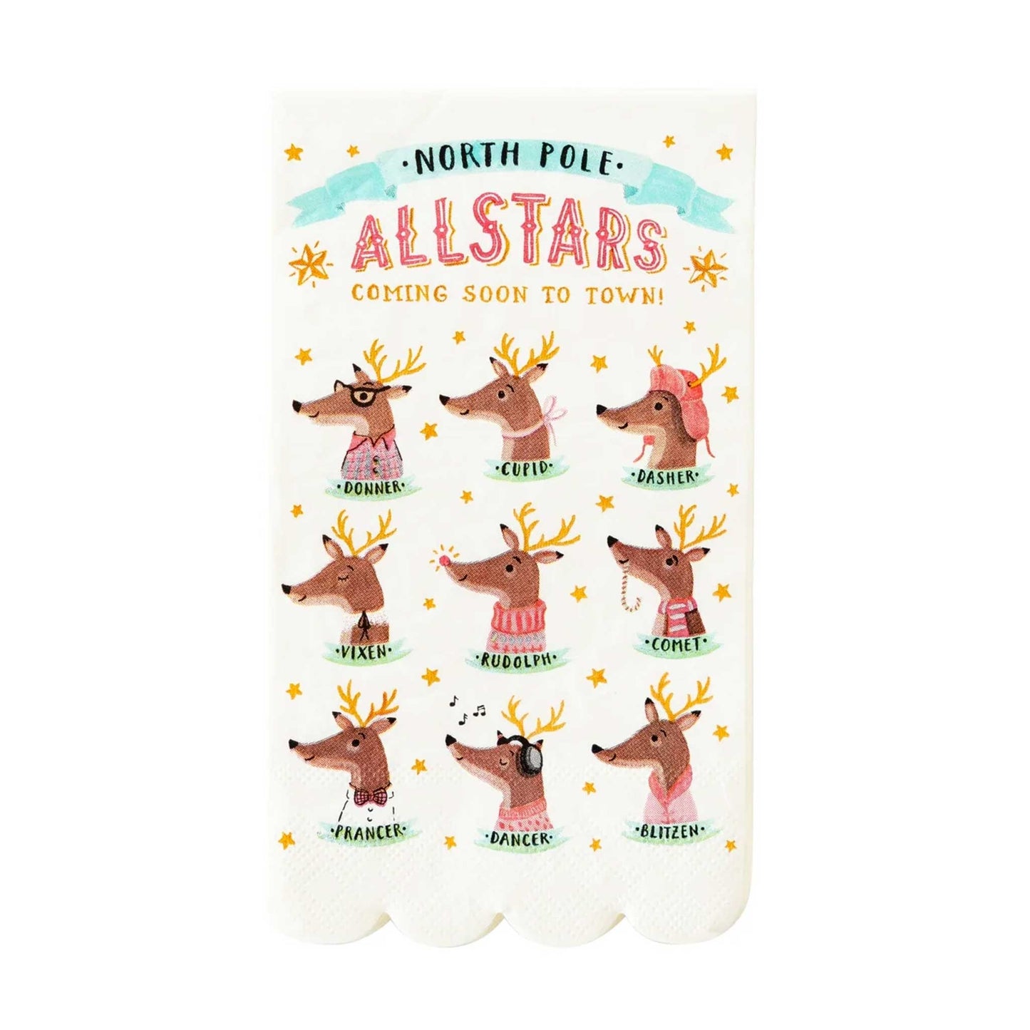 REINDEER ALL STARS NAPKINS