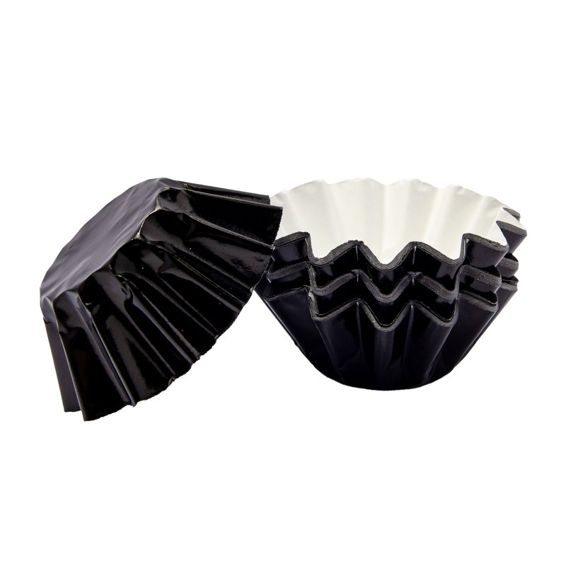 BLACK CUPCAKE LINERS