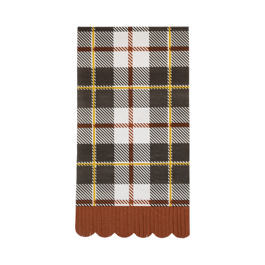 BLACK PLAID FALL NAPKINS