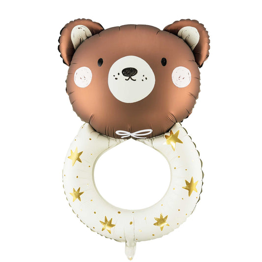 TEDDY RATTLE FOIL BALLOON