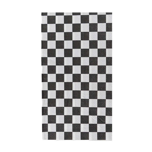 BLACK CHECKER NAPKIN