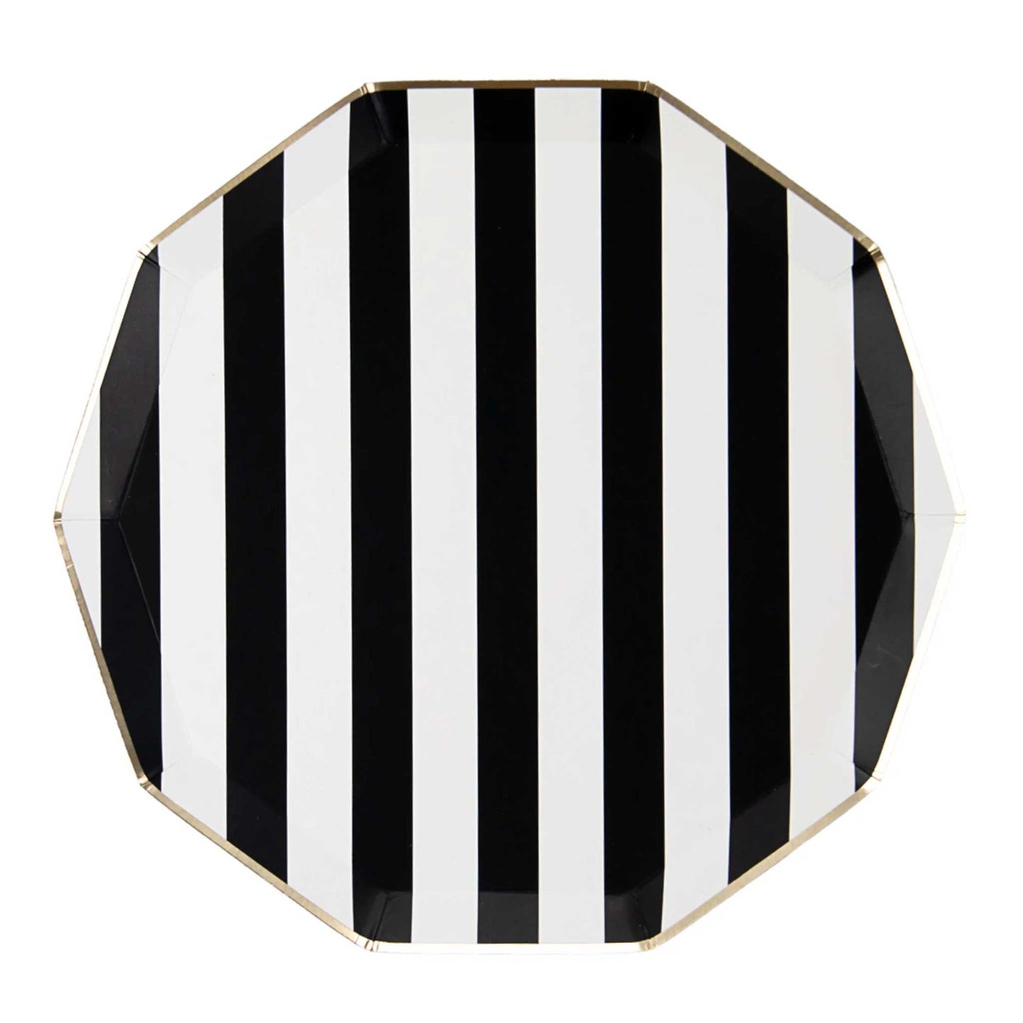 BLACK STRIPED PLATES