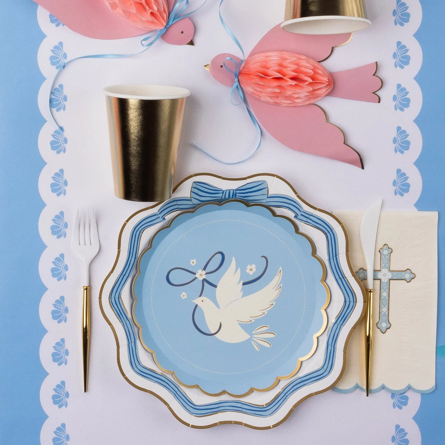DOVE SKY BLUE PLATES