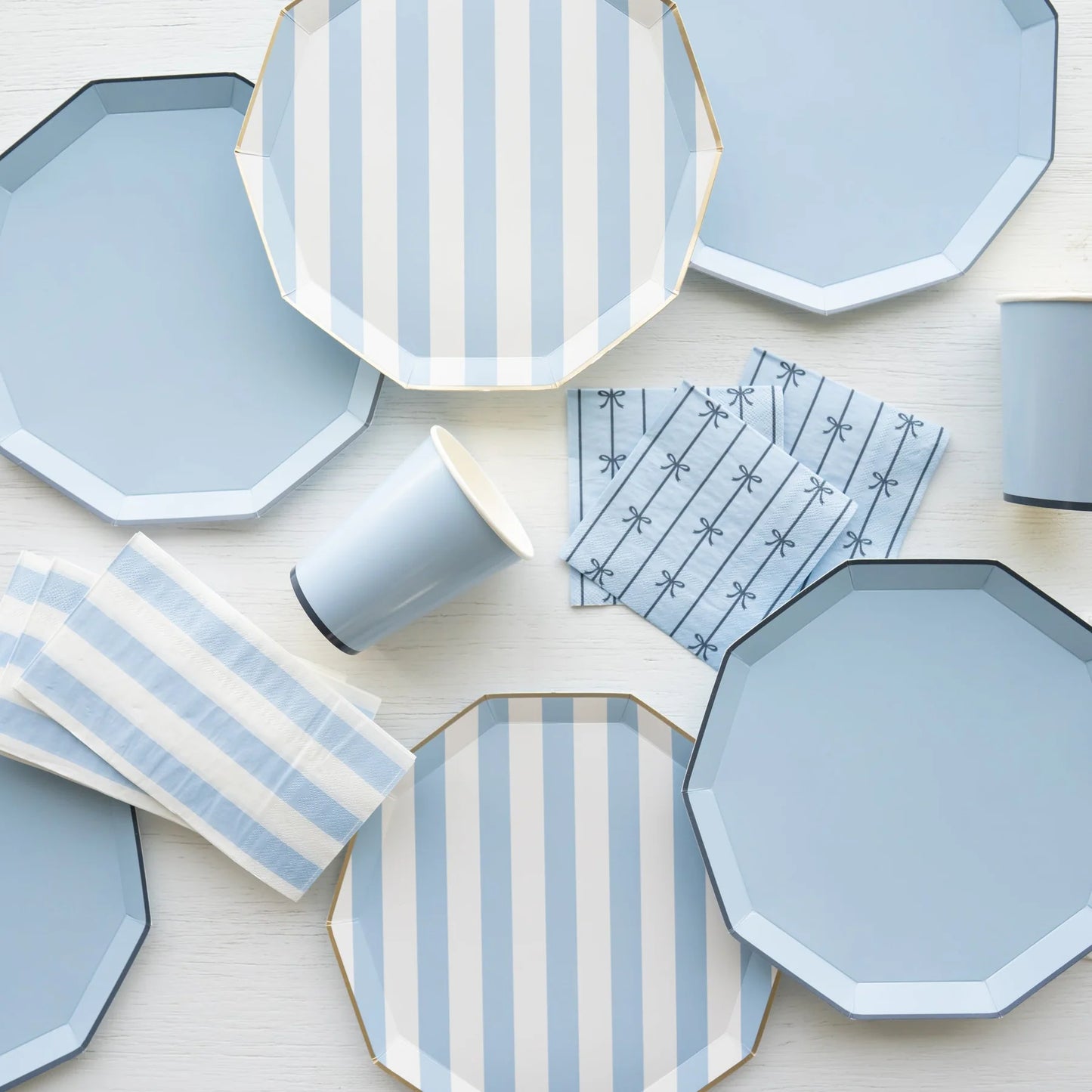 SKY BLUE BOW NAPKINS