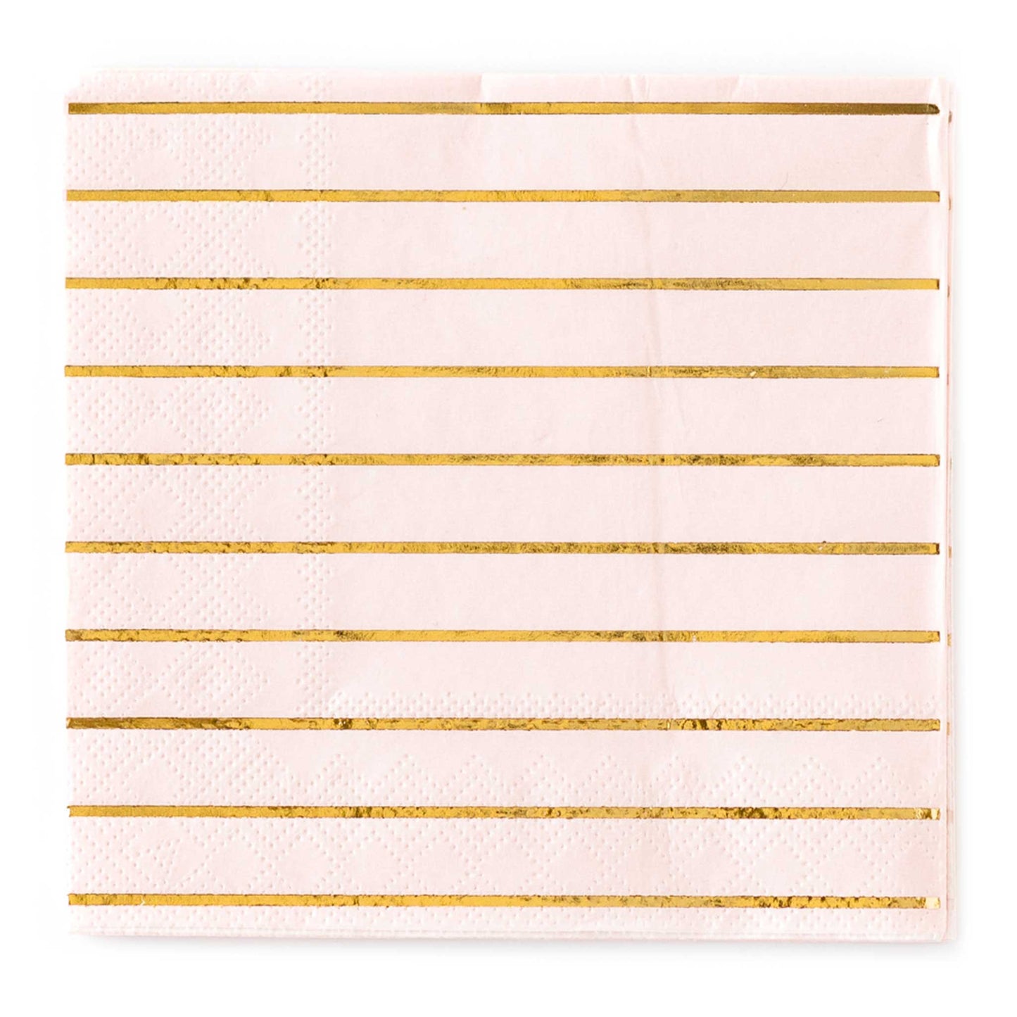 BLUSH AND GOLD STRIPED NAPKIN