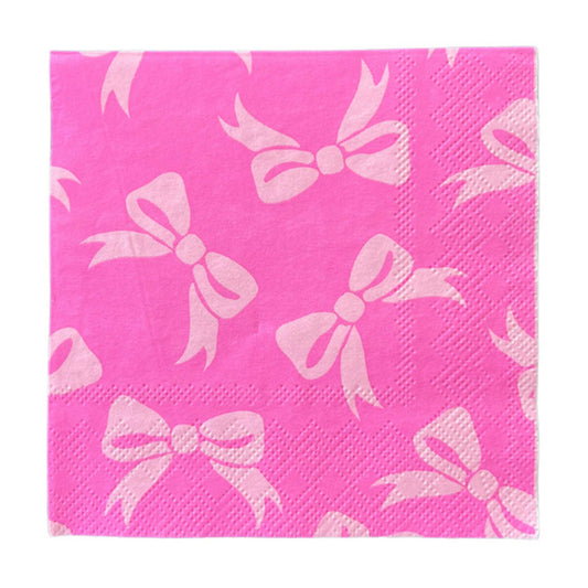 PINK BOW NAPKINS