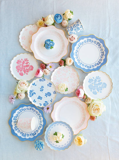 BLUE FLORAL CUPS