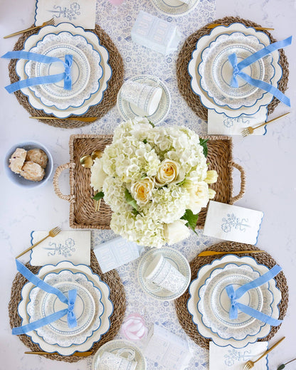 PEMBROKE FLORAL PAPER TABLE RUNNER